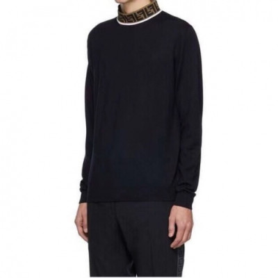 [펜디]Fendi 2020 Mens Logo Crew-neck Sweaters - 펜디 2020 남성 로고 크루넥 스웨터 Fen0564x.Size(m - 3xl).네이비