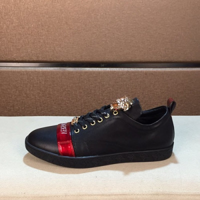 Versace 2020 Mens Leather Sneakers - 베르사체 2020 남성용 레더 스니커즈 VERS0313,Size (240 - 270).블랙