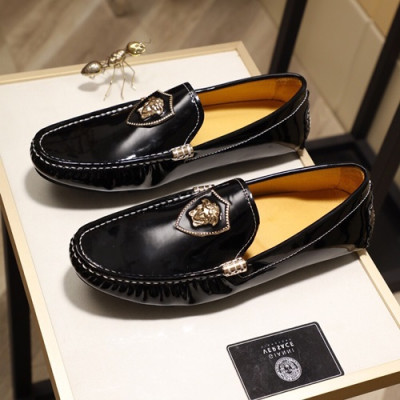 Versace  2020 Mens Leather Loafer - 베르사체 2020 남성용 레더 로퍼  VERS0320,Size(240 - 270).블랙