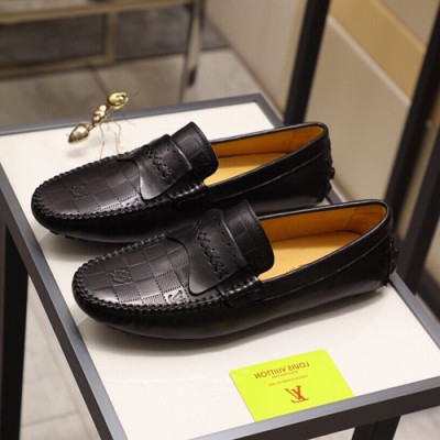 Louis Vuitton 2020 Mens Leather Loafer - 루이비통 2020 남성용 레더 로퍼 LOUS0650,Size(240 - 270).블랙