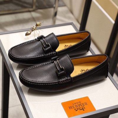 Hermes 2020 Mens Leather Loafer - 에르메스 2020 남성용 레더 로퍼 HERS0273,Size(240 - 270).블랙
