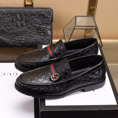 Gucci 2020 Mens Leather Loafer - 구찌 2020 남성용 레더 로퍼 GUCS0727,Size(240 - 270).블랙