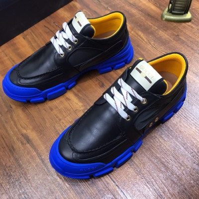 Gucci 2020 Mens Leather Sneakers - 구찌 2020 남성용 레더 스니커즈 GUCS0729,Size(240 - 270),블랙