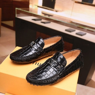 Louis Vuitton 2020 Mens Leather Loafer - 루이비통 2020 남성용 레더 로퍼 LOUS0680,Size(240 - 275).블랙