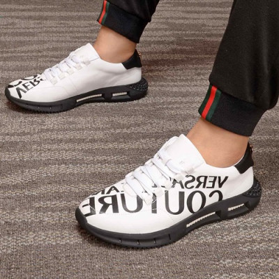 Versace 2020 Mens Leather Sneakers - 베르사체 2020 남성용 레더 스니커즈 VERS0342,Size (240 - 270).화이트