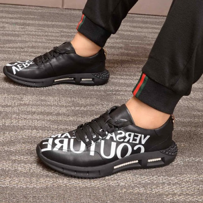 Versace 2020 Mens Leather Sneakers - 베르사체 2020 남성용 레더 스니커즈 VERS0343,Size (240 - 270).블랙