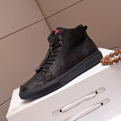 Prada 2020 Mens Leather Sneakers - 프라다 2020 남성용 레더 스니커즈,PRAS0281,Size(240 - 270).블랙