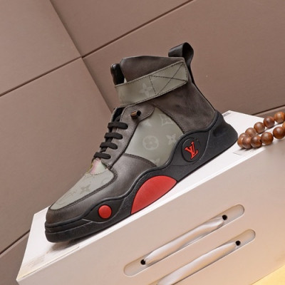 Louis Vuitton 2020 Mens Leather Sneakers - 루이비통 2020 남성용 레더 스니커즈 LOUS0697,Size(240 - 270).그레이