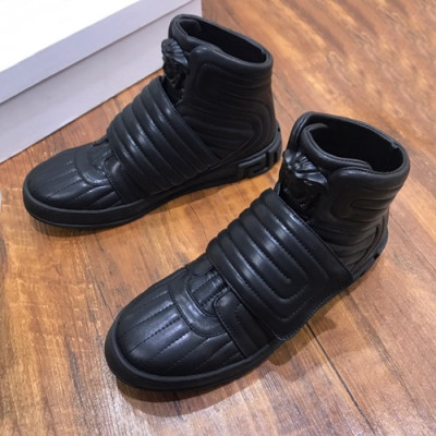 Versace 2020 Mens Leather Sneakers - 베르사체 2020 남성용 레더 스니커즈 VERS0350,Size (240 - 270).블랙