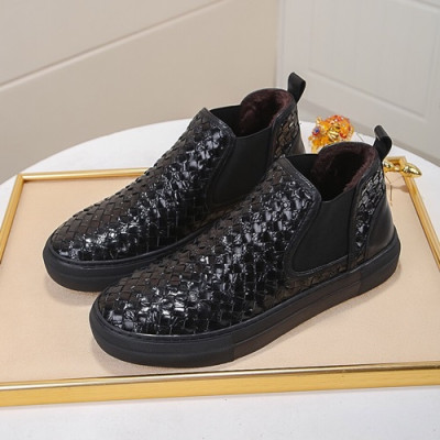 Bottega Veneta 2020 Mens Leather Sneakers - 보테가베네타 2020 남성용 레더 스니커즈, BVS0105.Size(240 - 270).블랙