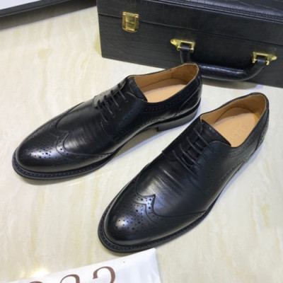 Gucci 2020 Mens Leather Oxford Shoes -  구찌 2020 남성용 레더 옥스퍼드 슈즈 GUCS0746.Size(240 - 270).블랙