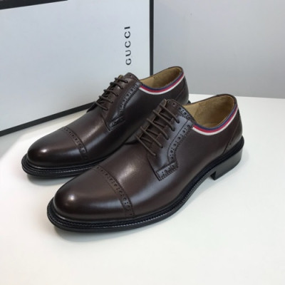 Gucci 2020 Mens Leather Oxford Shoes -  구찌 2020 남성용 레더 옥스퍼드 슈즈 GUCS0747.Size(240 - 270).브라운