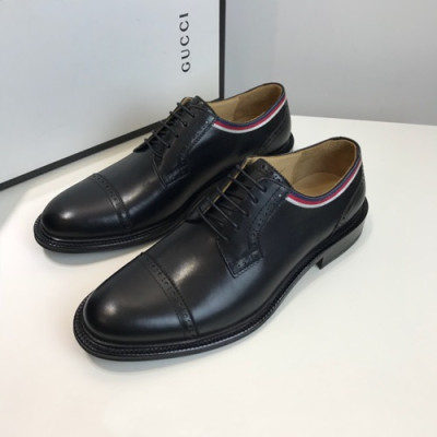 Gucci 2020 Mens Leather Oxford Shoes -  구찌 2020 남성용 레더 옥스퍼드 슈즈 GUCS0748.Size(240 - 270).블랙