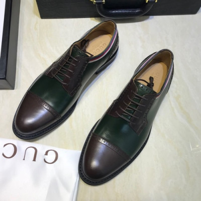 Gucci 2020 Mens Leather Oxford Shoes -  구찌 2020 남성용 레더 옥스퍼드 슈즈 GUCS0750.Size(240 - 270).그린