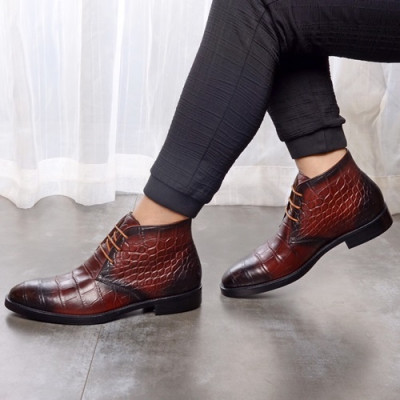 Prada 2020 Mens Leather Boots Sneakers - 프라다 2020 남성용 레더 부츠 스니커즈 ,PRAS0293,Size(240 - 275).와인
