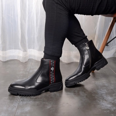 Versace  2020 Mens Leather Boots - 베르사체 2020 남성용 레더 부츠 VERS0357,Size(240 - 275).블랙