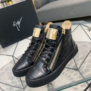 Giuseppe Zanoti 2020 Mens Leather Sneakers - 쥬세페자노티 2020 남성용 레더 스니커즈 GZS0044,Size(240 - 270).블랙