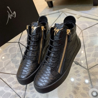 Giuseppe Zanoti 2020 Mens Leather Sneakers - 쥬세페자노티 2020 남성용 레더 스니커즈 GZS0046,Size(240 - 270).블랙