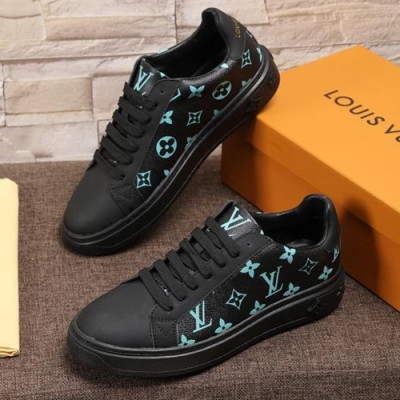 Louis Vuitton 2020 Mens Leather Sneakers - 루이비통 2020 남성용 레더 스니커즈 LOUS0717,Size(240 - 270).블랙
