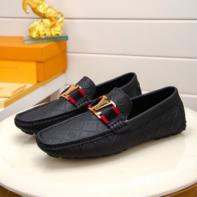 Louis Vuitton 2020 Mens Leather Loafer - 루이비통 2020 남성용 레더 로퍼 LOUS0720,Size(240 - 270).블랙