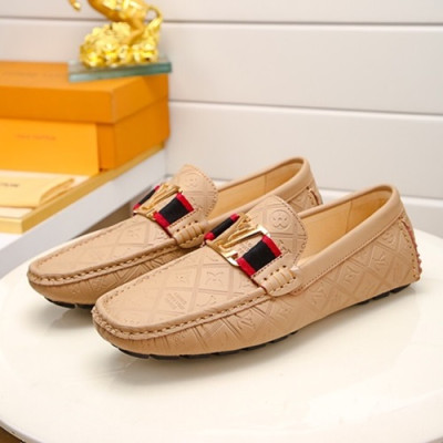 Louis Vuitton 2020 Mens Leather Loafer - 루이비통 2020 남성용 레더 로퍼 LOUS0721,Size(240 - 270).베이지
