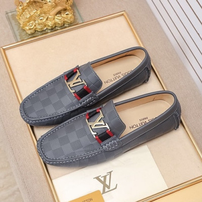 Louis Vuitton 2020 Mens Leather Loafer - 루이비통 2020 남성용 레더 로퍼 LOUS0722,Size(240 - 270).그레이