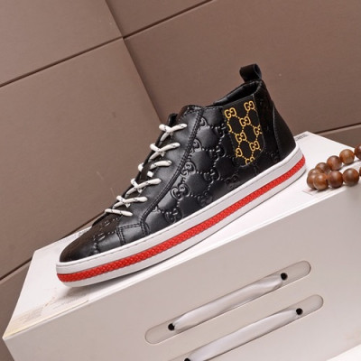 Gucci 2020 Mens Leather Sneakers - 구찌  2020 남성용 레더 스니커즈 GUCS0771,Size(240 - 270),블랙