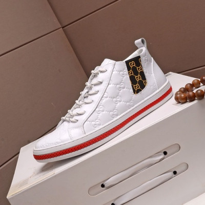 Gucci 2020 Mens Leather Sneakers - 구찌 2020 남성용 레더 스니커즈 GUCS0772,Size(240 - 270),화이트