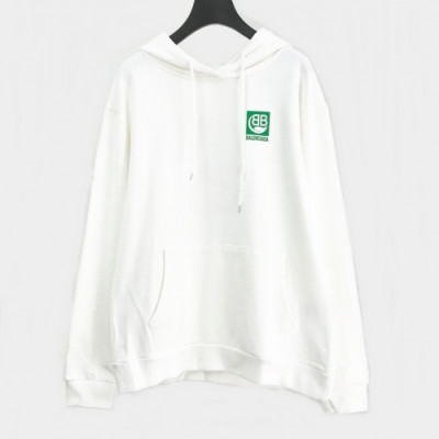 [발렌시아가]Balenciaga 2020 Mm/Wm Logo Oversize Cotton Hoodie - 발렌시아가 2020 남자 로고 오버사이즈 코튼 후디 Bal0484x.Size(s - 2xl).화이트