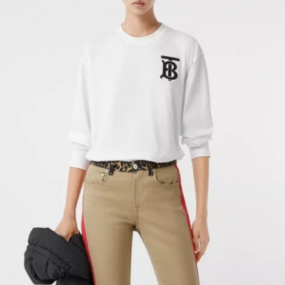 [버버리]Burberry 2020 Mm/Wm Logo Casual Cotton Tshirts - 버버리 2020 남자 로고 캐쥬얼 코튼 긴팔티 Bur02110x.Size(s - xl).화이트