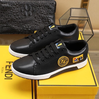 Fendi 2020 Mens Leather Sneakers - 펜디 2020 남성용 레더 스니커즈 FENS0286,Size(240 - 270).블랙