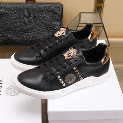 Versace 2020 Mens Leather Sneakers - 베르사체 2020 남성용 레더 스니커즈 VERS0361,Size (240 - 270).블랙