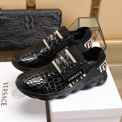 Versace 2020 Mens Leather Sneakers - 베르사체 2020 남성용 레더 스니커즈 VERS0364,Size (240 - 270).블랙