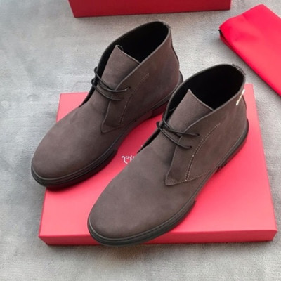 Ferragamo 2020 Mens Leather Boots - 페라가모 2020 남성용 레더 부츠,FGMS0261,Size(240 - 270).브라운그레이