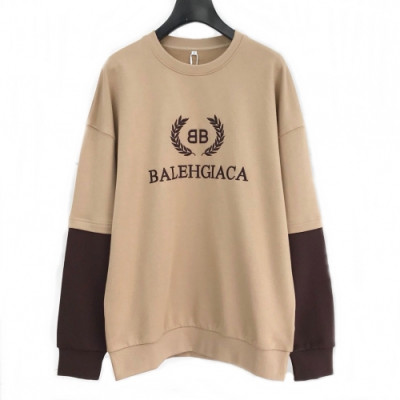 [발렌시아가]Balenciaga 2020 Mens Logo Crew-neck Cotton Tshirts - 발렌시아가 2020 남성 로고 크루넥 코튼 맨투맨 Bal0494x.Size(m - 3xl).카멜