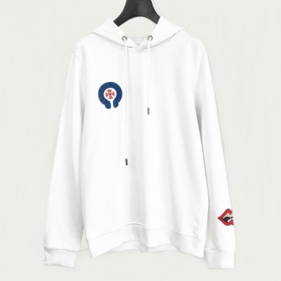 [크롬하츠]Chrom Hearts 2020 Mens Logo Cotton Hoodie - 크롬하츠 2020 남성 로고 코튼 후디 Chr0130x.Size(s - 2xl).화이트