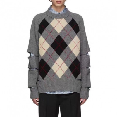 [버버리]Burberry 2020 Mm/Wm Vintage Crew-neck Sweaters - 버버리 2020 남자 빈티지 크루넥 스웨터 Bur02115x.Size(s - xl).그레이