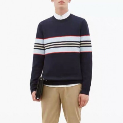 [버버리]Burberry 2020 Mm/Wm Vintage Crew-neck Sweaters - 버버리 2020 남자 빈티지 크루넥 스웨터 Bur02116x.Size(s - 2xl).네이비