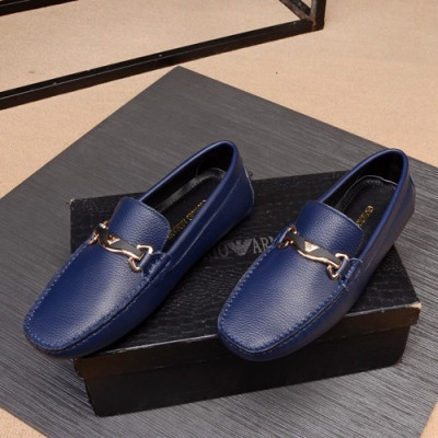 Armani 2020 Mens Leather Loafer - 알마니 2020 남성용 레더 로퍼 ARMS0189.Size (240 - 280).블루