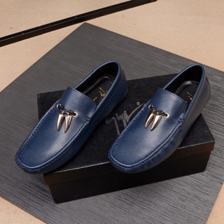 Giuseppe Zanoti 2020 Mens Leather Loafer - 쥬세페자노티 2020 남성용 레더 로퍼 GZS0050, Size (240 - 280).블루