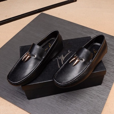 Giuseppe Zanoti 2020 Mens Leather Loafer - 쥬세페자노티 2020 남성용 레더 로퍼 GZS0051, Size (240 - 280).블랙