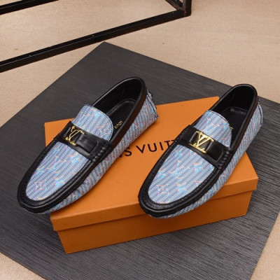 Louis Vuitton 2020 Mens Leather Loafer - 루이비통 2020 남성용 레더 로퍼 LOUS0726,Size(240 - 280).블루