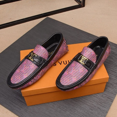 Louis Vuitton 2020 Mens Leather Loafer - 루이비통 2020 남성용 레더 로퍼 LOUS0727,Size(240 - 280).핑크