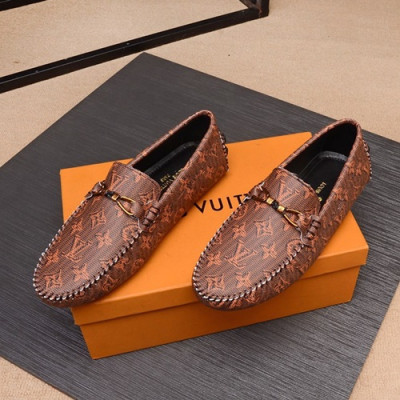 Louis Vuitton 2020 Mens Leather Loafer - 루이비통 2020 남성용 레더 로퍼 LOUS0728,Size(240 - 280).브라운