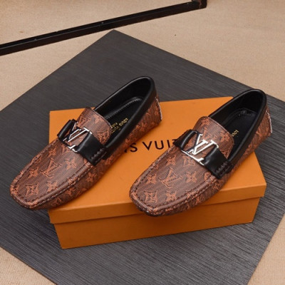 Louis Vuitton 2020 Mens Leather Loafer - 루이비통 2020 남성용 레더 로퍼 LOUS0731,Size(240 - 280).브라운