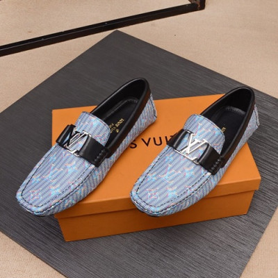 Louis Vuitton 2020 Mens Leather Loafer - 루이비통 2020 남성용 레더 로퍼 LOUS0732,Size(240 - 280).블루