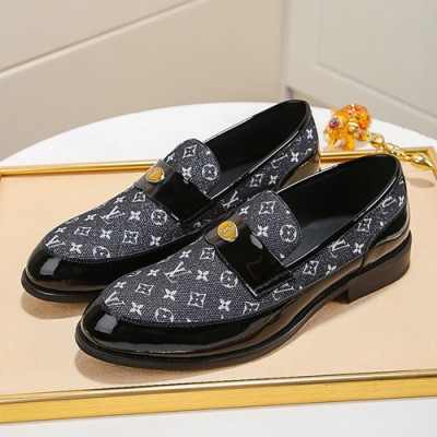 Louis Vuitton 2020 Mens Leather Loafer - 루이비통 2020 남성용 레더 로퍼 LOUS0736,Size(240 - 270).블랙