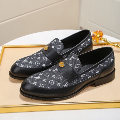 Louis Vuitton 2020 Mens Leather Loafer - 루이비통 2020 남성용 레더 로퍼 LOUS0737,Size(240 - 270).블랙