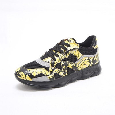 Versace 2020 Mens Leather Sneakers - 베르사체 2020 남성용 레더 스니커즈 VERS0383,Size (240 - 270).블랙