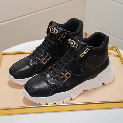 Versace 2020 Mens Leather Sneakers - 베르사체 2020 남성용 레더 스니커즈 VERS0388,Size (240 - 270).블랙